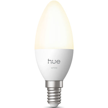 Philips Hue White E14 Candle Smart Bulb, 470 Lumen, Warm White, 1-Pack