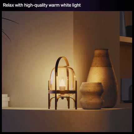 Philips Hue White E14 Candle Smart Bulb, 470 Lumen, Warm White, 1-Pack