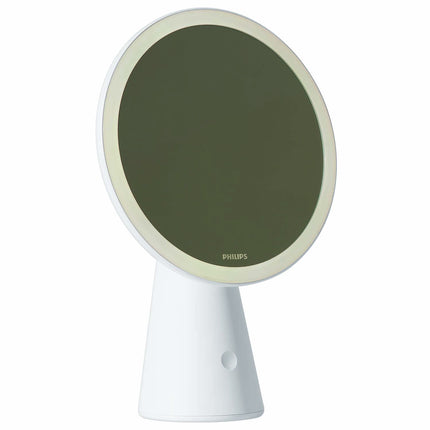 Philips Portable Mirror with LED Light, 3 Light Settings, White