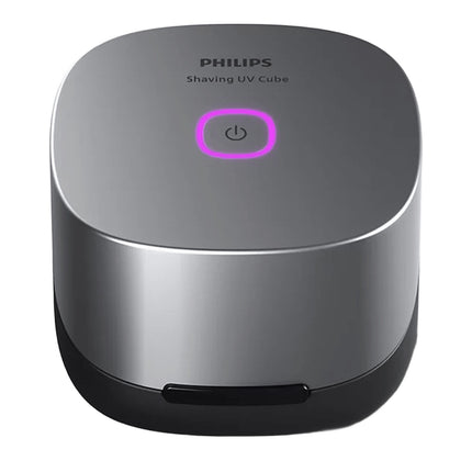 Philips Shaving UV Cube, UV-C Cleaner for Shaver Heads, 3 UV-C LEDs, 275 nm