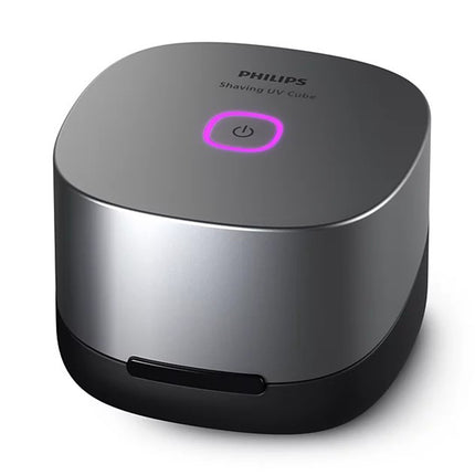 Philips Shaving UV Cube, UV-C Cleaner for Shaver Heads, 3 UV-C LEDs, 275 nm