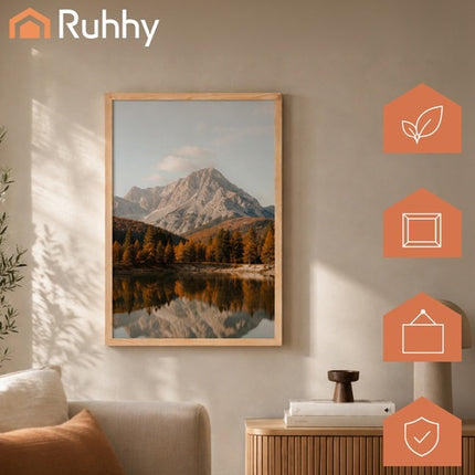 Photo Frame 50x70 cm Natural Pine Wood