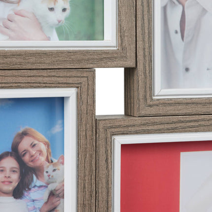 Photo frame with collage for 18 photos