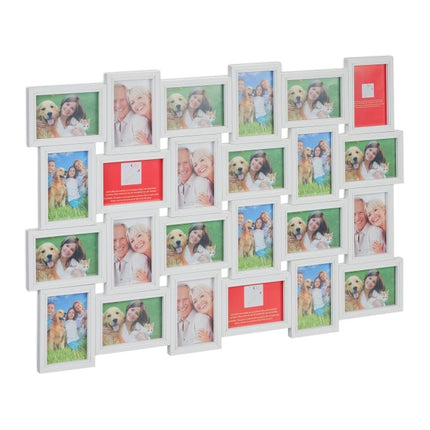 Photo frame with collage for 24 photos