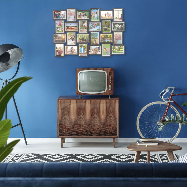 Photo frame with collage for 24 photos
