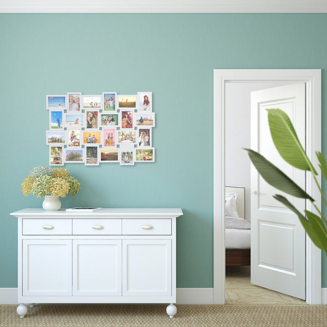 Photo frame with collage for 24 photos