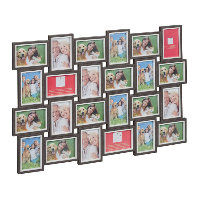 Photo frame with collage for 24 photos