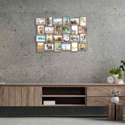 Photo frame with collage for 24 photos