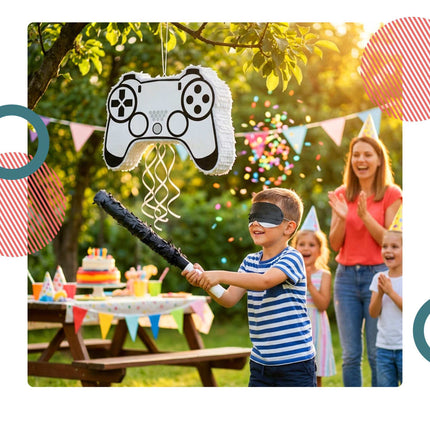 Piñata Party Set – Stick and Blindfold Mask Included