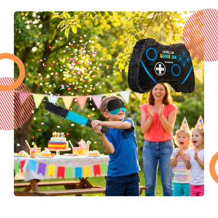 Piñata Set With Stick And Mask For Kids' Parties