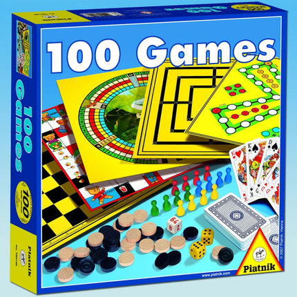 Piatnik Board Game Set 100 Games (In Latvian, Russian Lang.)
