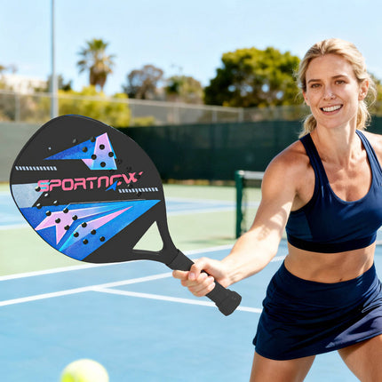 Pickleball Paddle Set, Carbon Fiber, Non-Slip Grip, Bag Included
