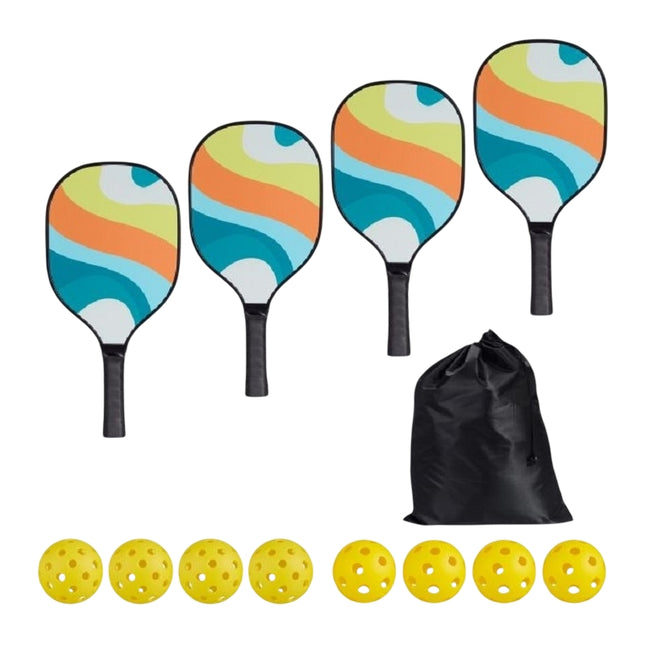 Pickleball set 4 rackets & 8 balls