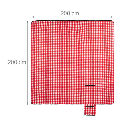 Picnic blanket 200 x 200 cm checkered