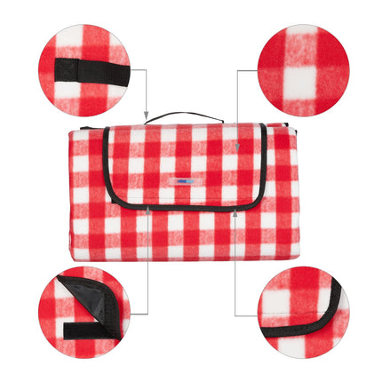 Picnic blanket 200 x 200 cm checkered