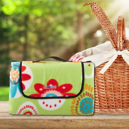 Picnic blanket 200 x 200 cm floral
