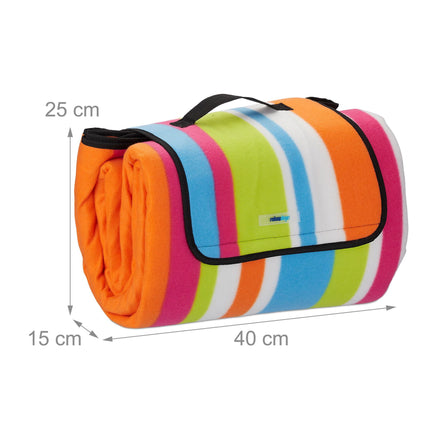 Picnic blanket 200 x 200 cm striped