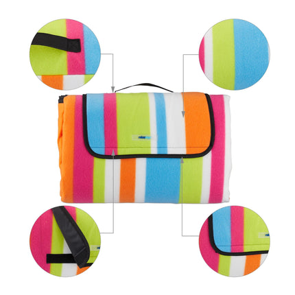 Picnic blanket 200 x 200 cm striped