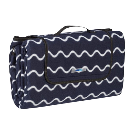 Picnic blanket 200 x 200 cm wave pattern