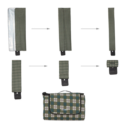 Picnic blanket 200 x 300 cm checkered