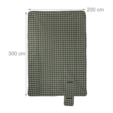Picnic blanket 200 x 300 cm checkered