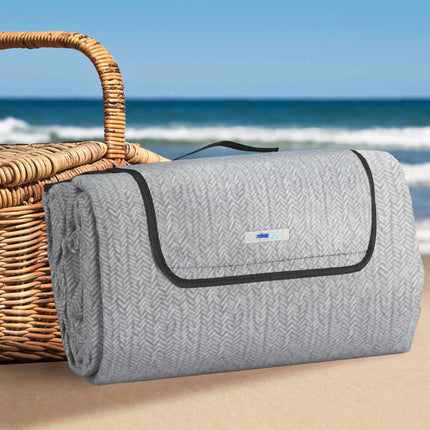Picnic blanket 300 x 200 cm herringbone