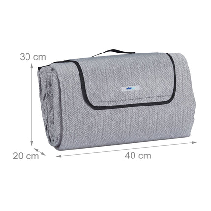 Picnic blanket 300 x 200 cm herringbone
