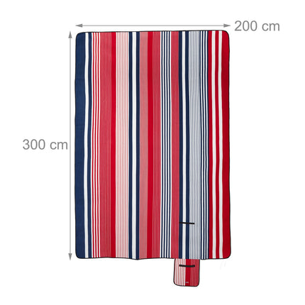 Picnic blanket 300 x 200 cm striped