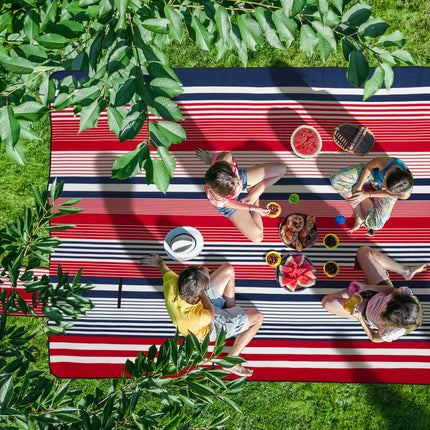 Picnic blanket 300 x 200 cm striped