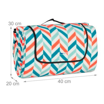 Picnic blanket 300 x 200 cm zigzag