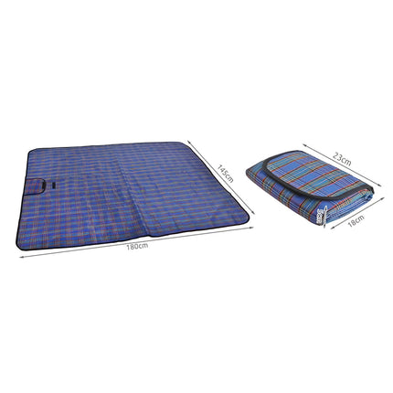 Picnic mat 145x180 basic - blue