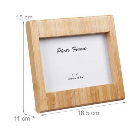 Picture frame in bamboo