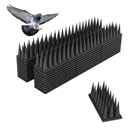 Pigeon Spikes, Set of 20 – 3-Row Cut-to-Fit Strips