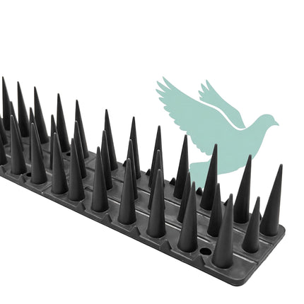 Pigeon Spikes, Set of 20 – 3-Row Cut-to-Fit Strips