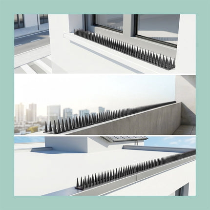 Pigeon Spikes, Set of 20 – 3-Row Cut-to-Fit Strips