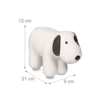 Piggy bank in ceramic dog