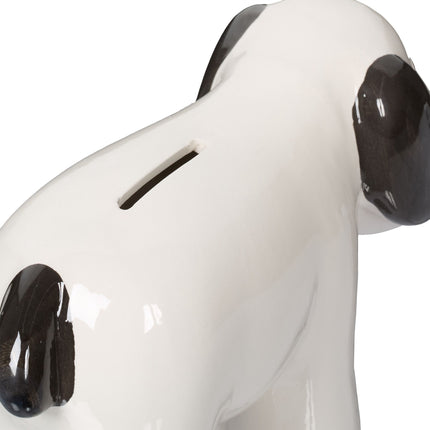 Piggy bank in ceramic dog