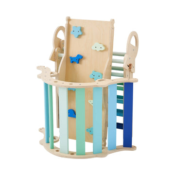 Pikler Triangle Set 9-in-1, Foldable, 150 lb Load