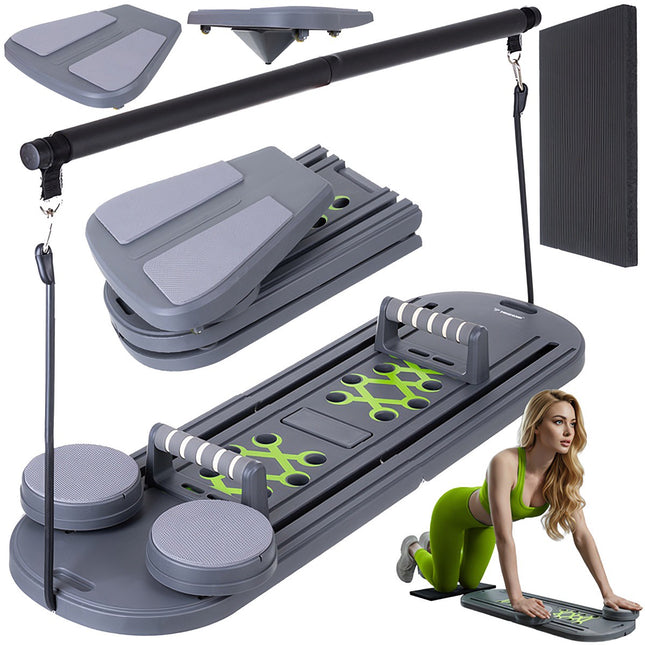 Pilatesbord met handgrepen, 97x35 cm, thuisfitness