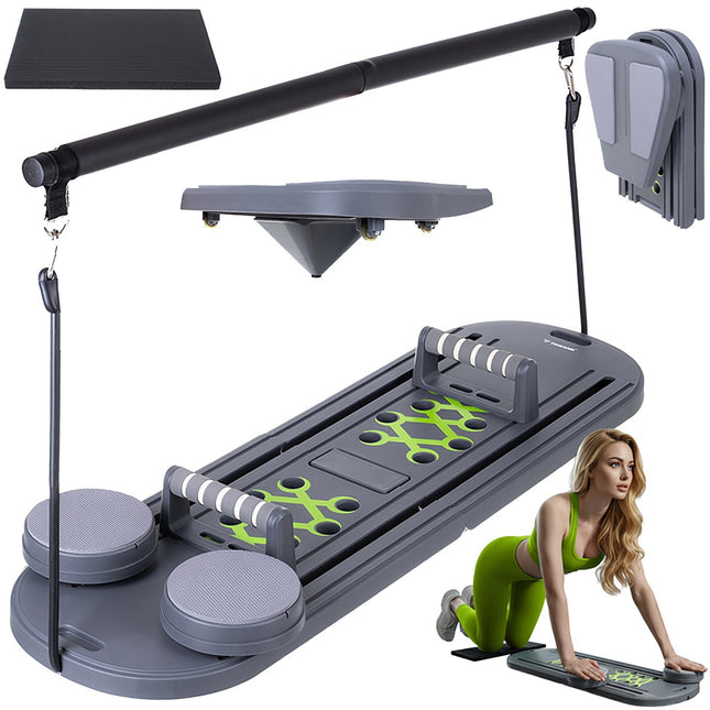 Pilatesbord met handgrepen, 97x35 cm, thuisfitness