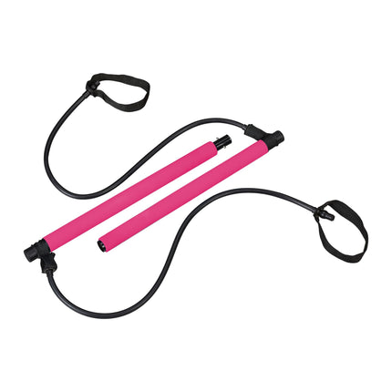 Pilates bar with resistance band