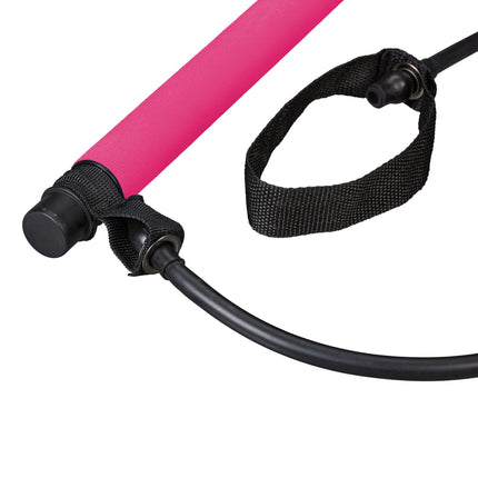 Pilates bar with resistance band