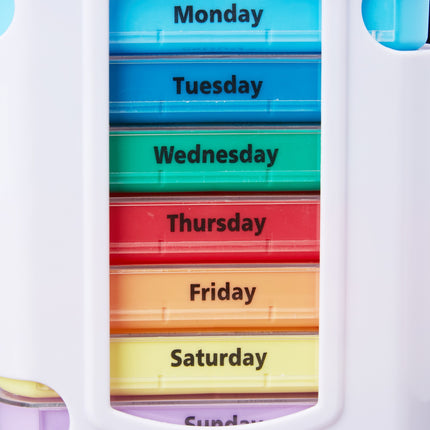 Pillbox 7 days 4 compartments English