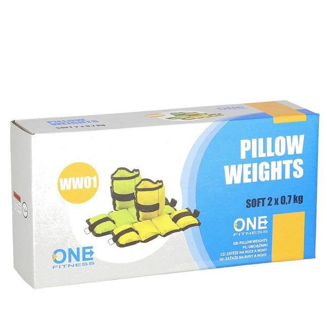 Pillow Weights 2 x 0.7 kg, Yellow