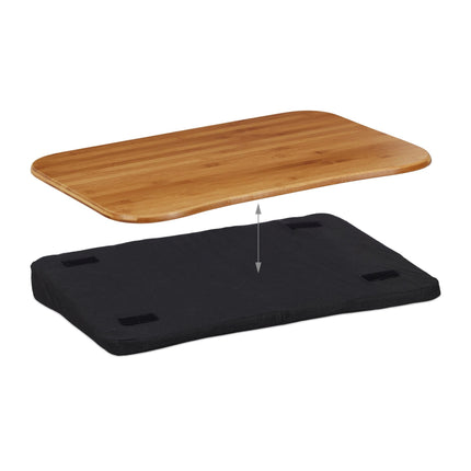 Pillow for laptop in bamboo