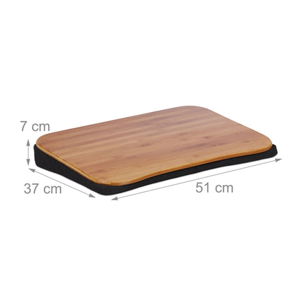 Pillow for laptop in bamboo