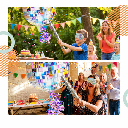 Pinata Party Set, 3-Piece With Bat And Blindfold