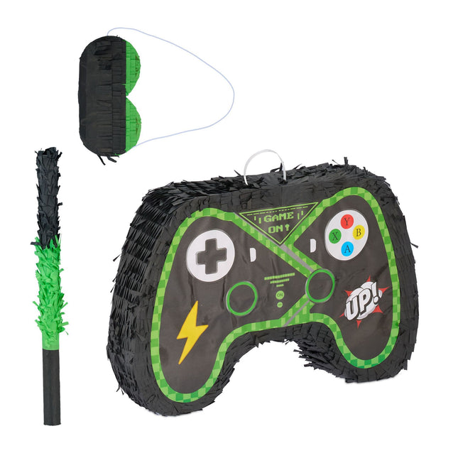 Pinata set with stick and mask