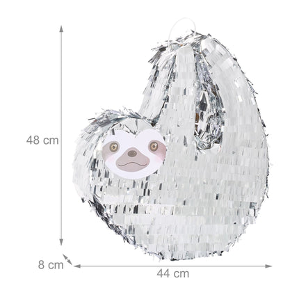 Pinata sloth with club and mask