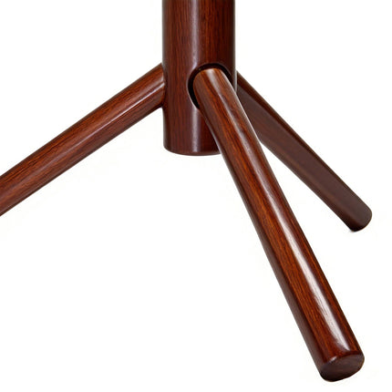 Pine Coat Stand, 8 Hooks, Dark Brown, Adjustable Height